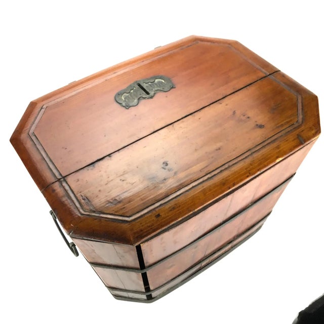 Large Wooden Antique Chinese Wedding or Money Chest Trunk For Sale - Image 4 of 12