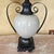 Off-white Ashley Gavivi Style Crackle-Glaze Ceramic Urn & Bronze Scroll Table Lamp For Sale - Image 8 of 18