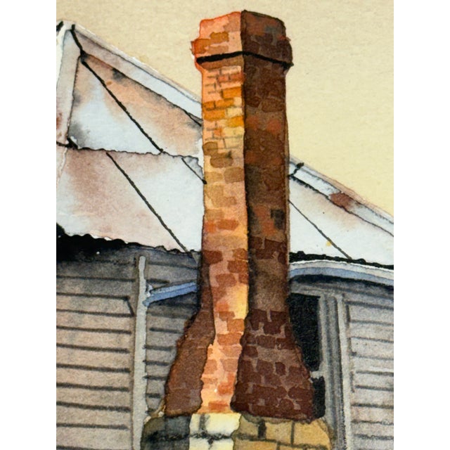 Karen Marlowe "Old Cottage, Broadmarsh" Original Watercolor, Framed For Sale - Image 9 of 12