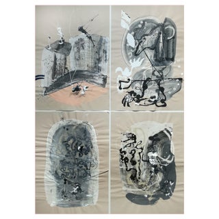 Stefano Mazzolini, AC61B, 2017, Acrylic on Paper For Sale