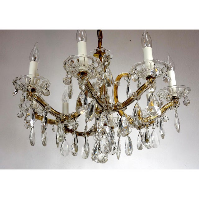 1960s Maria Theresia 8-Light Chandelier from Palwa, 1960s For Sale - Image 5 of 13