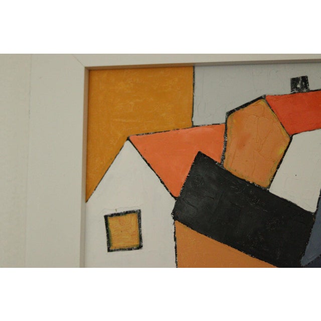 Thomas Eborn, No. 10 Hus III, 1960s, Oil on Panel, Framed For Sale - Image 5 of 11
