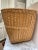 1990s Vintage Asian Bamboo Wood Extra Large Storage or Tree Basket For Sale - Image 5 of 7