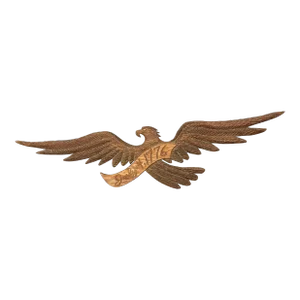 Vintage Large Carved 1776 American Eagle Wingspan Wall Sculpture