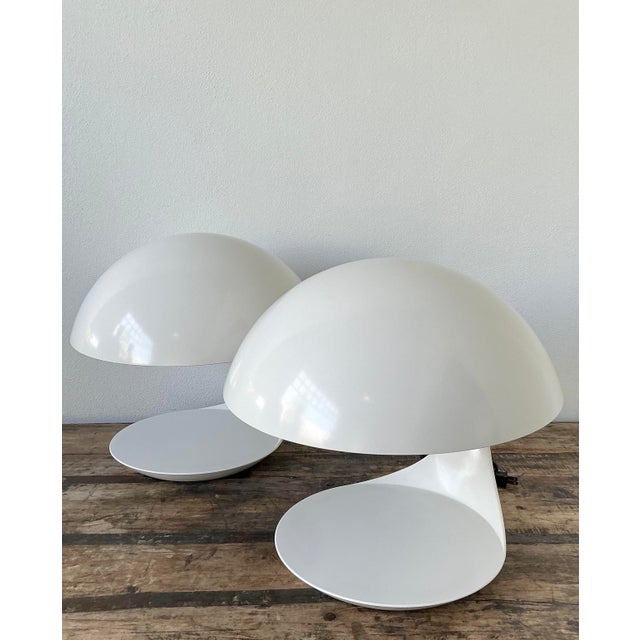 Elio Martinelli Vintage MCM Elio Martinelli “Cobra” Lamps - A Pair For Sale - Image 4 of 10