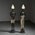 Egyptian Bronze Torch Lamp Holders from Maison Jansen, 1970, Set of 2 For Sale - Image 13 of 13