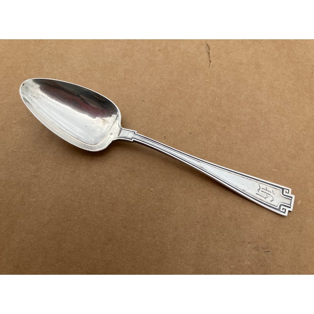 1924 Dated J. A. Staff & Son Sterling Silver Spoons - A Pair For Sale In Naples, FL - Image 6 of 18