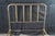 Antique 19th Century Victorian Brass Full or Double Size Curved Bed Frame Gold For Sale - Image 9 of 12
