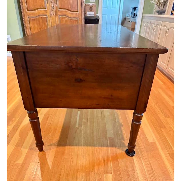 Pottery Barn Walnut Bedford Executive Desk (Check My Other Listing for a Matching Desk, Sold Separately) For Sale - Image 13 of 15