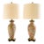 Vintage Frederick Cooper Chicago Hand-Painted Floral Porcelain Table Lamps – Pair For Sale