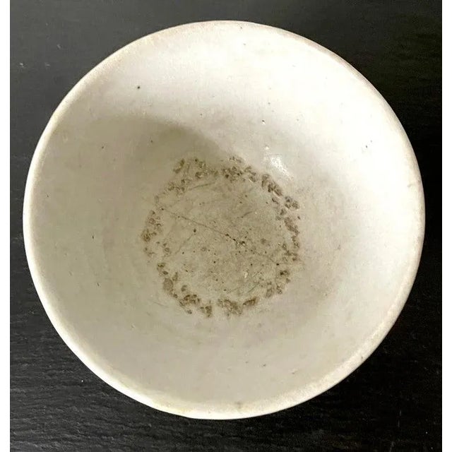 Ceramic Antique Korean Ceramic White Bowl Joseon Dynasty For Sale - Image 7 of 13