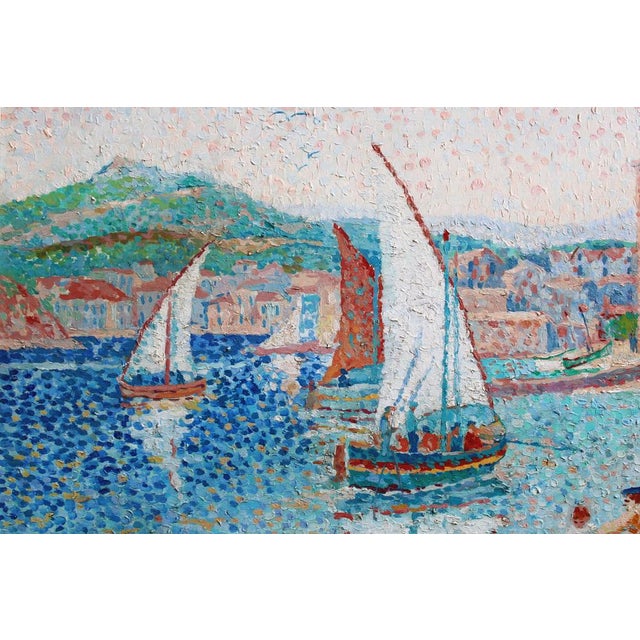 1970s Yvonne Canu, Collioure, Oil on Canvas For Sale - Image 5 of 17