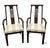 Vintage Pair of Mid Century Modern Style Accent / Dining Arm Chairs featuring High Quality Mahogany Construction,...
