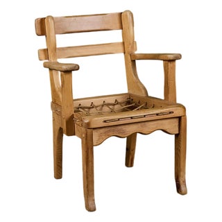 "Sportstugemöbler" Woven Seat Armchair For Sale