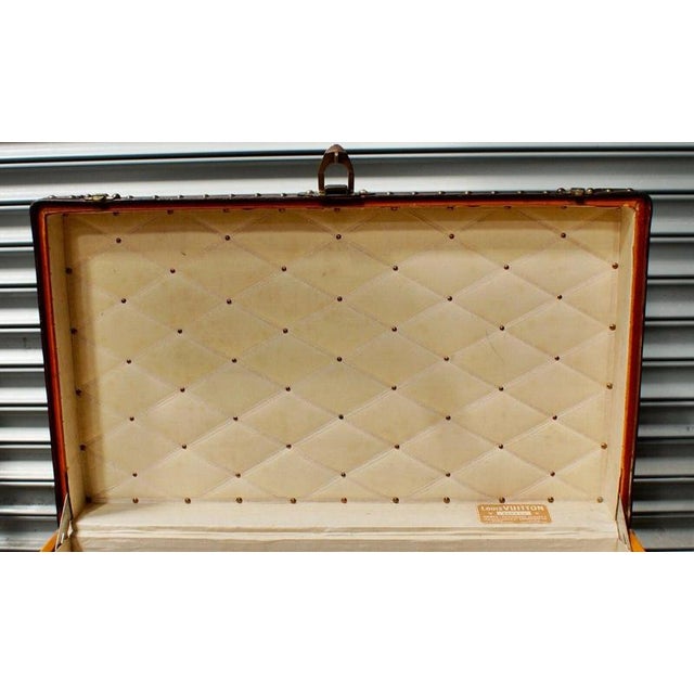 Orange Steamer Trunk from Louis Vuitton, 1910 For Sale - Image 13 of 18
