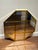 Vintage 1970’s Brass Mid Century Modern Octagonal Oversized Wall Mirror