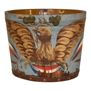 Hand-Painted Maple Sap Bucket , Circa 1960