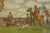 Traditional "Hand-Colour C1905 'Hunt Meet' Print by Maurice Taquoy" For Sale - Image 3 of 7