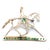 14k Yellow Gold Emerald and Diamond Studded Horse Rider Brooch For Sale - Image 4 of 9