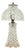 1950s–1960s Cut Crystal Boudoir Table Lamp With Matching Glass Shade For Sale