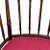 1960s Hollywood Regency Chippendale Brown and Red Faux Bamboo Wood Barrel Arm Chair For Sale In Oklahoma City - Image 6 of 8