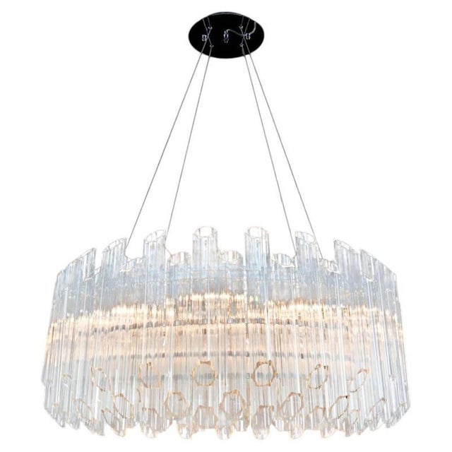Metal Collection Iceberg Chandelier in Metal and Glass by Jago For Sale - Image 7 of 7