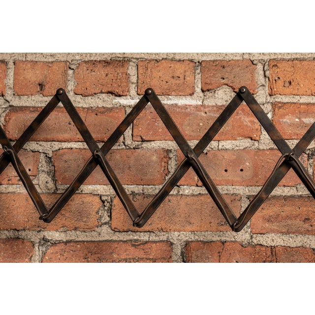 Early 20th Century Japanned Copper Scissor Arm Wall Lamp by F. W. Hardy For Sale - Image 10 of 18