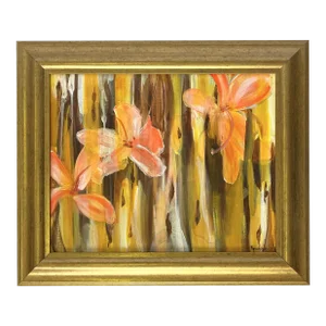 Signed Original Painting by Karen Reinhart (American, 1938-2023) Titled 'Flower Power'