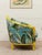 Mid-Century Modern Antique Yellow Painted Wild Life Parlor Chair For Sale - Image 3 of 12