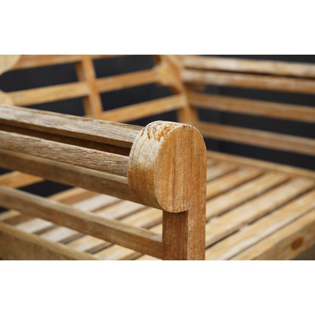 Lutyens Style Garden Chair of Teak For Sale - Image 9 of 12