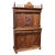 Brown French Buffet de Corp in Carved Oak For Sale - Image 8 of 8