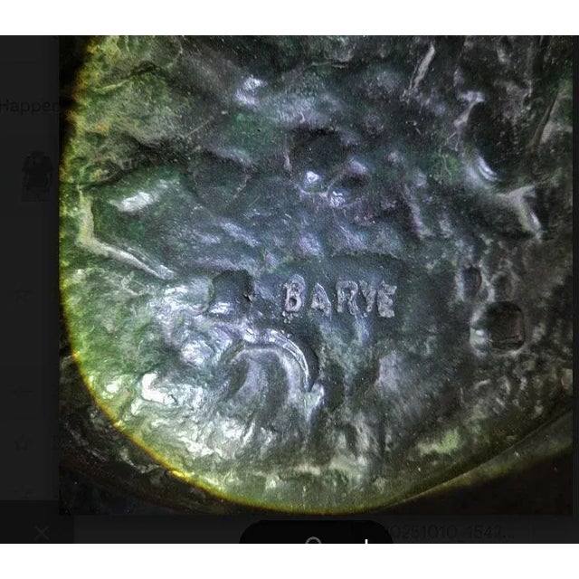 1960s Arab Huntsman on Horse Bronze Sculpture by Antoine-Louis Barye - Signed For Sale - Image 5 of 9