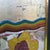 Zinke Peter, Rainbow Gold Foil Lemon Wreath with Purple Vulva, 1970s, Oil on Canvas For Sale - Image 10 of 13