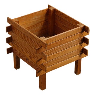 Dutch Wood Planter, 1960s For Sale