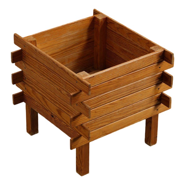 Dutch Wood Planter, 1960s For Sale