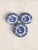 Vintage English Blue & White Transferware Broadhurst Staffordshire Ironstone Dinner Plates, Set of 3 For Sale - Image 4 of 7