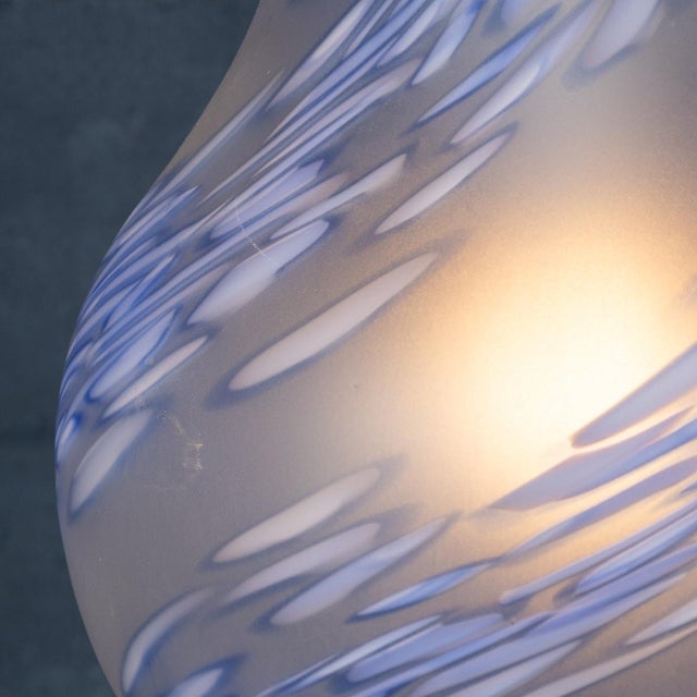 1980s Italian Hand Blown Light Bulb Shaped Ceiling Light from by Due P, 1980s For Sale - Image 5 of 14