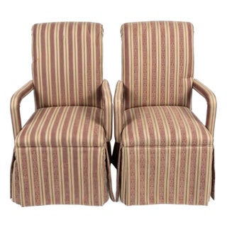 Vintage Skirted Armchairs For Sale