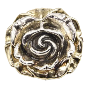 Large Sam Philipe Sterling Silver Flower Pendant Brooch