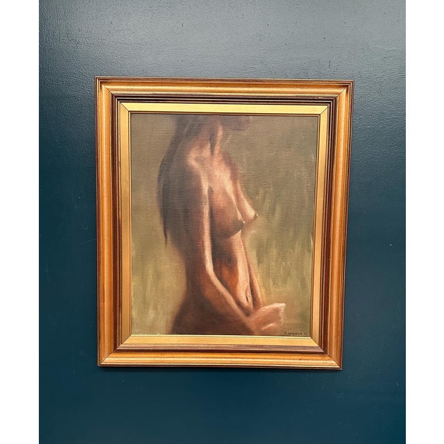 R. Wikheim, Nude Study, 1975, Oil Painting on Canvas, Framed For Sale - Image 13 of 18