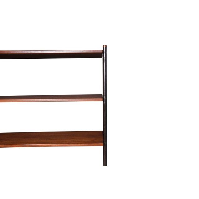 Mid 20th Century Danish Modern Teak Free-Standing Wall Unit With Bar by Lyby Møbelfabrik For Sale - Image 14 of 18