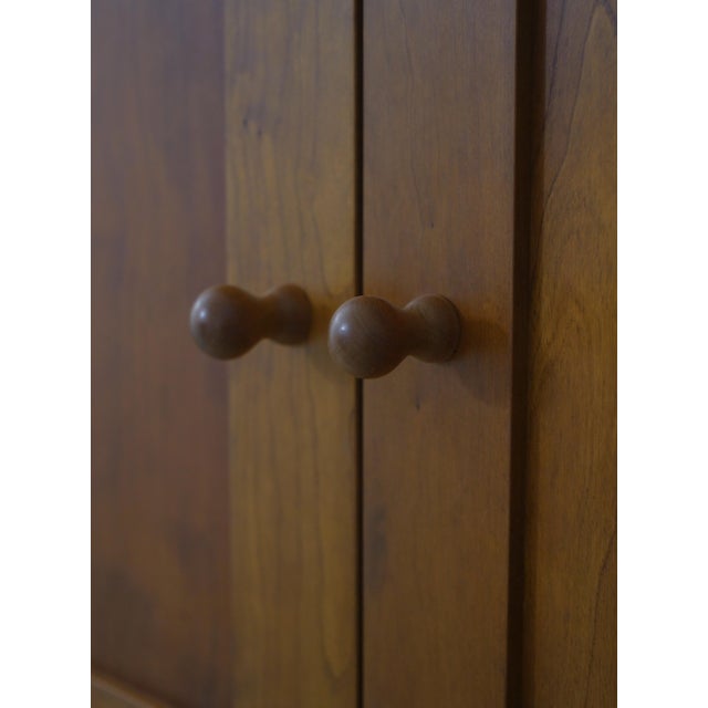 Stickley Cherry Armoire Tv Cabinet For Sale - Image 11 of 17
