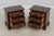 1980s Pair of Stickley Cherry 3 Drawer Nightstands For Sale - Image 5 of 14