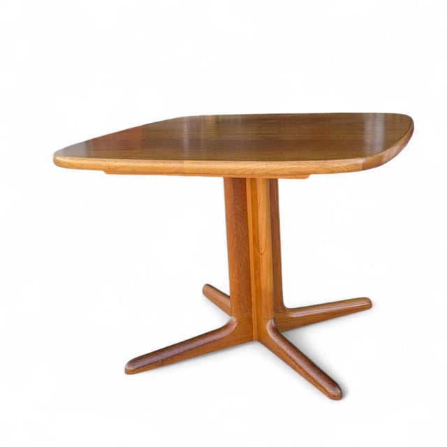 Refinished Scandinavian Modern Teak Square Dining Table, Mid-Century For Sale - Image 11 of 18