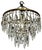 3-Tier Waterfall Chandelier, 1950s For Sale