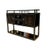 1980s Black Lacquer Stand Console Table For Sale - Image 4 of 5
