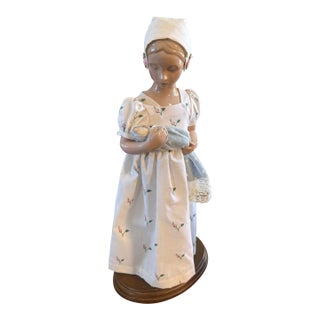 Vintage Bing & Grondahl Mary Doll and Baby Porcelain Figurine 1983 Denmark For Sale