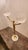 Brass John Richard Brass Figure With Two Selenite Balls For Sale - Image 8 of 8