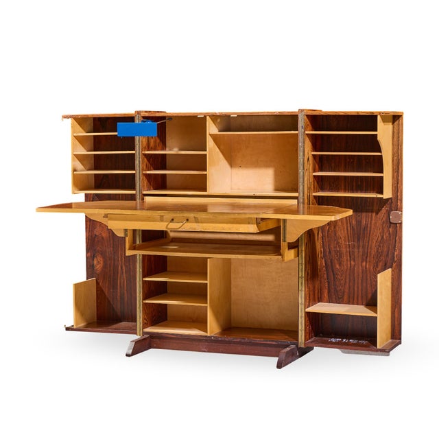 Mummenthaler & Meier Mid Century Rosewood Magic Box Hideaway Desk For Sale - Image 11 of 13
