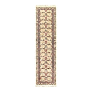 2020s Fine Hand Knotted Persian Tabriz Design Runner For Sale